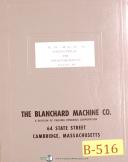 Blanchard-Blanchard No. 16-A & 16-A2, Surface Grinders Machine, Operator\'s Manual 1959-16-A-16-A2-05